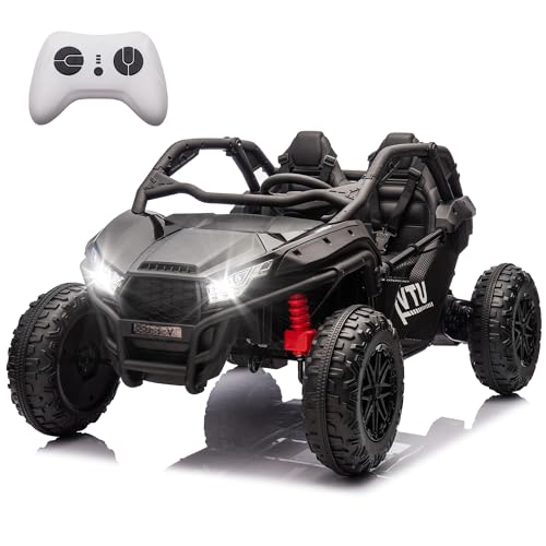 24V 7AH 2 Seater Ride on Cars UTV w/Remote Control, Off-Road Kids Electric Vehicles with 20
