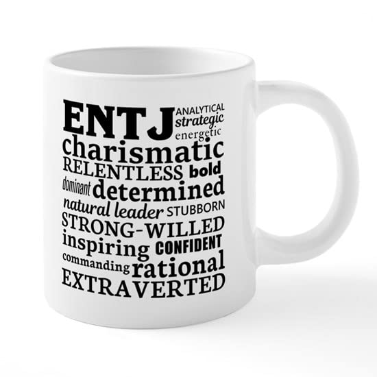 CafePress Entj Commander Myers Briggs Personality Mugs Ceramic Coffee Mug, Tea Cup 20 oz