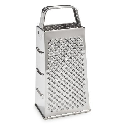 Sur La Table Stainless Steel Four-Sided Grater, Silver