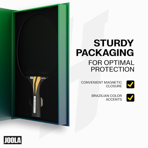 Image of JOOLA Infinity Carbon Professional Ping Pong Paddles - Ergonomic Comfort Grip - ITTF Approved Rubbers - Professional Ping Pong Paddle for Advanced Control & Speed - Table Tennis Racket