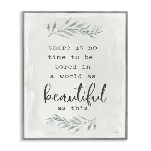 Inspirational Botanical Typewriter, 11 x 14 Inch Framed Giclée Print