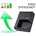 LC-E10E Quick Charger for Canon: LP-E10 LC-E10 LC-E10C Compatible Battery EOS 1100D 1200D 1300D 1500D 2000D 3000D 4000D kiss X50 X70 X80 X90 Rebel T3 T5 T6 T7 T100 DSLR Digital Camera (Black)