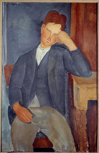 Peinture d'Amedeo Modigliani le Jeune Apprenti toile art mural 60x90cm