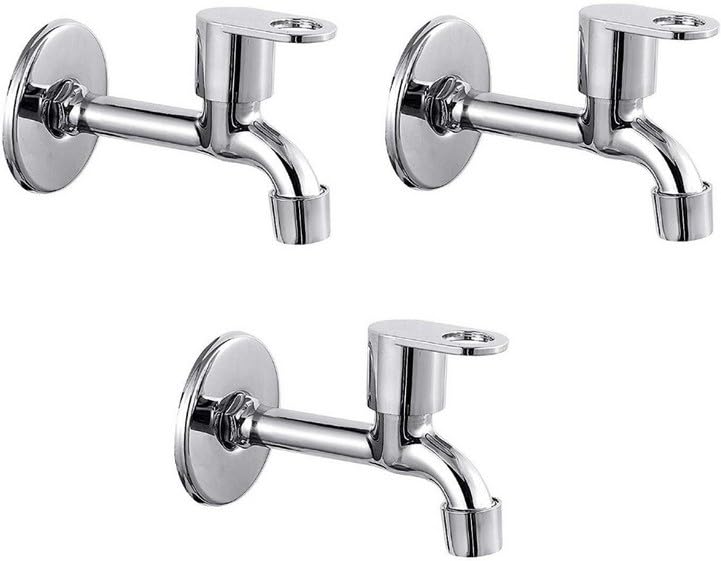 Marc Zinc Alloy Wall Mounted Long Bib Tap Faucet for Bathroom/Kitchen/Outdoor (Pack of 3)-image-28