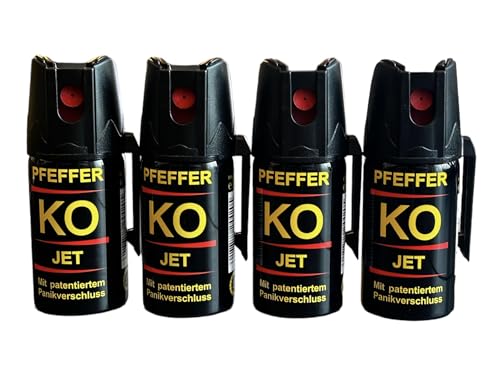 Pfefferspray Ballistol KO Jet 40ml 4er Set, Tierabwehr, Verteidigungs Spray