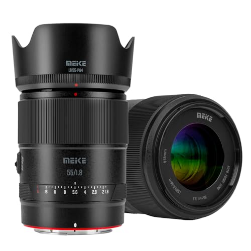 Meike Lente de motor paso a paso de 55 mm F1.8 de formato completo AF STM A, apertura estándar, enfoque automático, longitud focal fija, lentes de retrato para cámaras Nikon Z-Mount sin espejo Z5 Z6