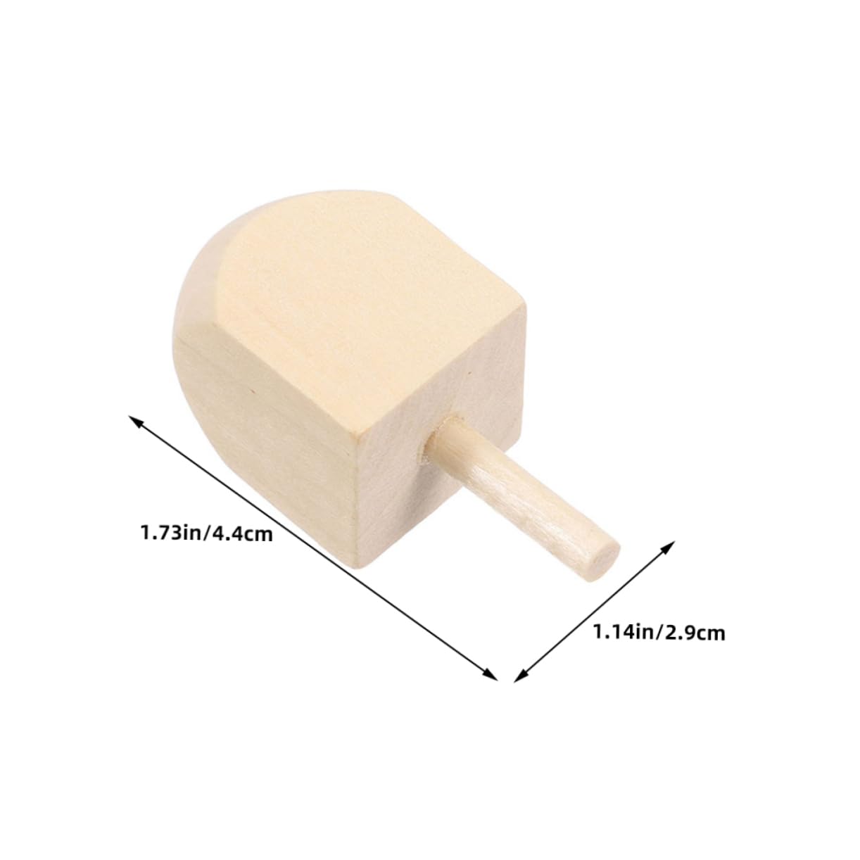 KAILIKETIY 15Pcs Unfinished Wooden Dreidels DIY Spinning Tops for Hanukkah Decorations and Party Games Enhance Focus Dexterity Portable Craft Kit - Image 2