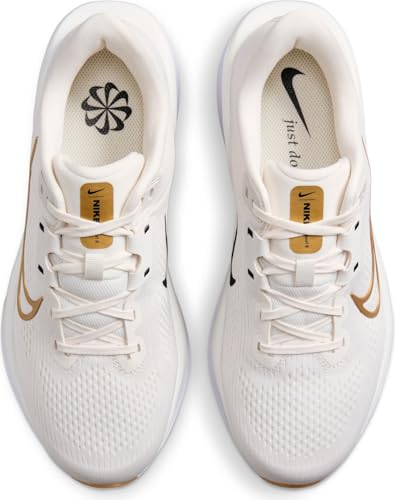 Nike Nike Quest 6 Women's Road Running Shoes (FD6034-003, Phantom/Sail/Pale Ivory/Metallic Gold) Size 10
