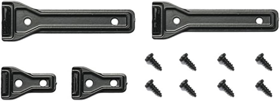 Black Stainless Steel Car Door Hinge Metal Tailgate Hinge for Trx-4 Ford Bronco RC1/10
