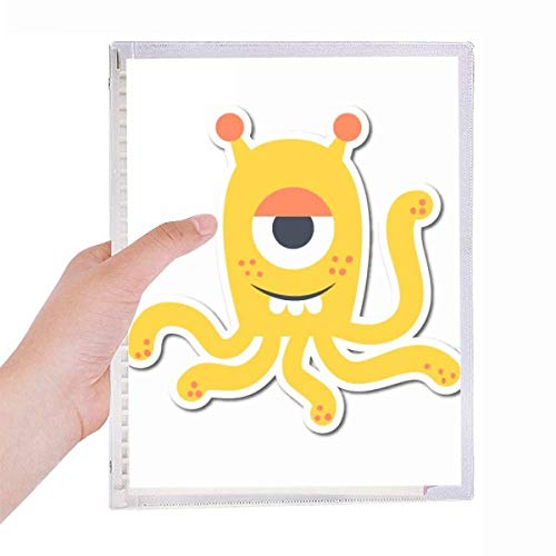 Journal univers et alien avec carnet de monstre jaune pour organiser vos notes de bureau