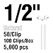 Amram 1/2-in Standard Tagging Gun Attachments Fasteners Barbs, Natural, 5,000 Pieces, 50 per Clip