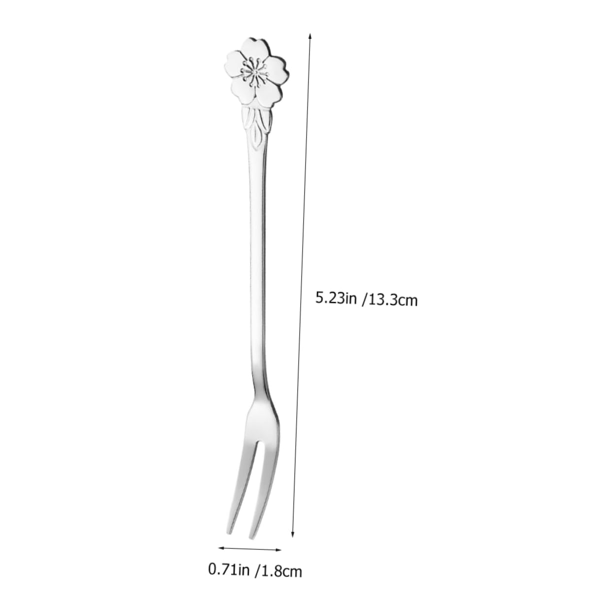 STOBAZA 10Pcs Stainless Steel Appetizer Forks Delicate Tasting Forks for Parties Picnics and Home Use Multi Functional Fruit and Dessert Serving Utensils