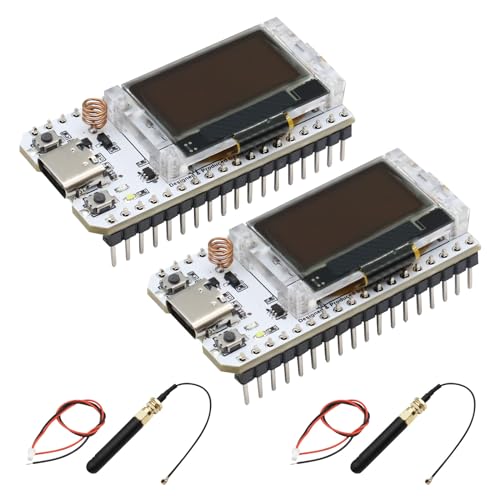 APKLVSR ESP LoRa Development Board, ESP LoRa V3 Module SX1262 863 928MHz with 0.96 OLED Display, Type C Dual-Core IOT 240MHz Bluetooth WiFi Board for Arduino/Meshtastic(2PCS ) APKLVSR ESP LoRa Development Board, ESP LoRa V3 Module SX1262 863 928MHz with 0.96 OLED Display, Type C Dual-Core IOT 240MHz Bluetooth WiFi Board for Arduino/Meshtastic(2PCS )