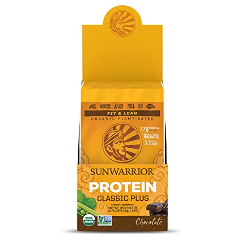 Sunwarrior Classic Plus Sachets Mélange de Protéines Chocolat 12 x 25 g Cover