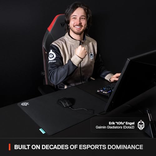 SteelSeries QcK XL Performance Balance Gaming Mousepad — Extra Density for a Smooth Glide — Low-Profile Edge Stitching — Non-Slip Neoprene Rubber Base — 15.75 x 34.43 inch — FPS, MOBAs, RTS, MMO - image 8