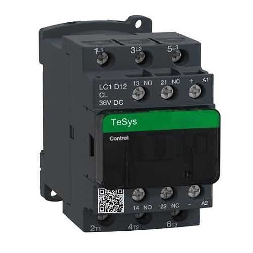 YAPOLQTNM LC1D12CL DC Contactor 3P 3NO LC1-D12CL 12A 36V Coil