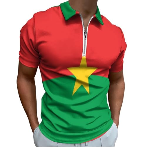 Polo homme manches courtes de golf design Burkina Faso coupe stretch haut de gamme