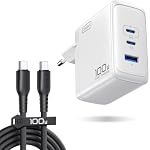 INIU – INIU USB C Ladegerät, 100W 3-Port Laptop Schnellladegerät mi
