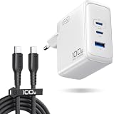 Rilevamento intelligente per qualsiasi dispositivo: da 5 W per auricolari fino a 100 W per computer portatili, evita il sovraccarico ed è compatibile con tutti i dispositivi fino a 100 W.