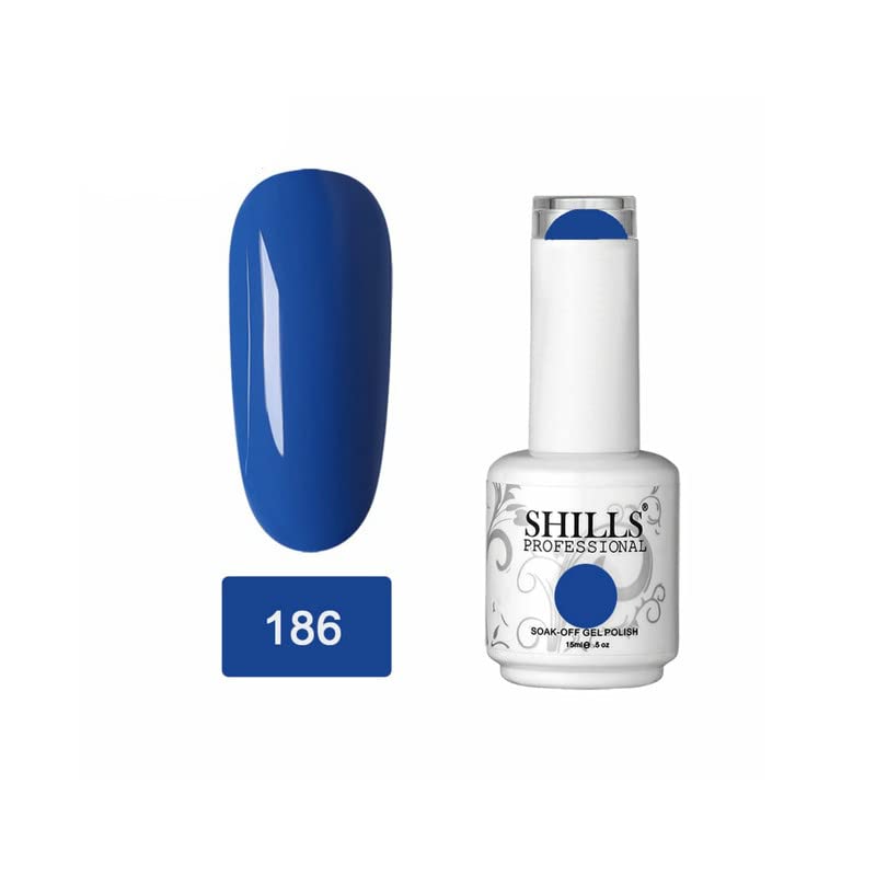 Image of SHILLS PROFESSIONAL UV /LED Soak Off Gel Polish (Gel nail polish) Nail art nail polish Color Shade 186