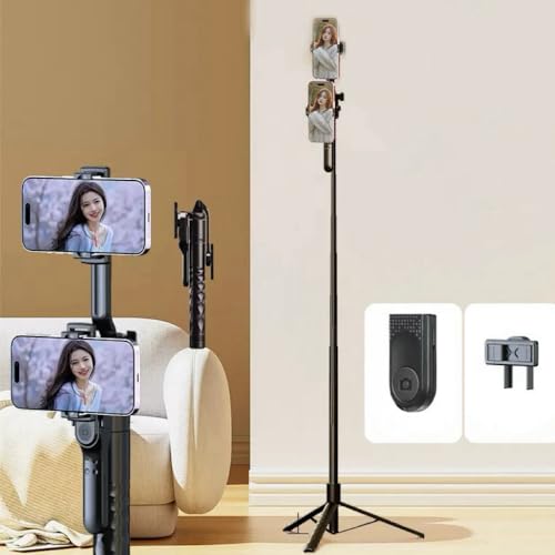 ���B��_ 2�䓯���g�p ���ǂ�_ �S��170cm�̃����O�^�C�v ���C�g�t�� �X�}�z�O�rBluetooth�����R���t�� ���B��_ �Z���t�B�[�X�^���h �Z���J�_ iPhone &Android �Ή� ���ω׏d1/4�l�W�t��360°��] �R���p�N�g �e�[�u���O�r