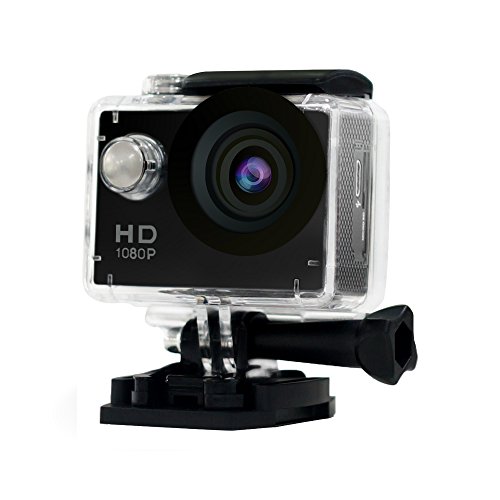 Cámara de acción de YUNTAB para deportes, impermeable, pantalla de 2.0 inches, color negro