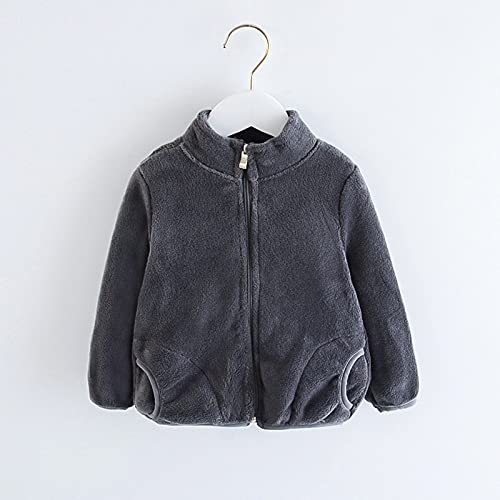 NLGToy Jaqueta infantil leve para bebês meninas meninos flanela inverno jaquetas de lã moletom casac