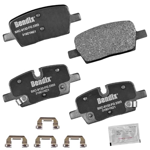Bendix Priority1 CFC2303 Ceramic Rear Brake Pads for Select Models Buick Enclave,Cadillac CT4,CT5,CT6,XT5,XT6,Chevrolet Blazer,Traverse,Traverse,GMC Acadia