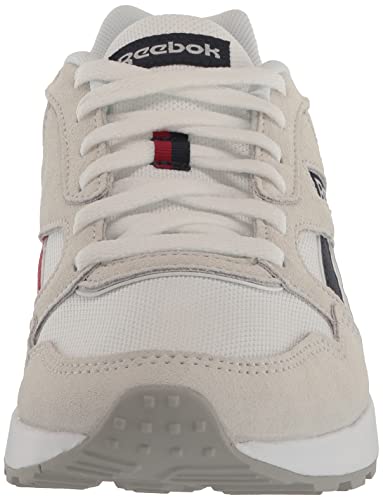 Reebok Unisex Adult GL1000 Sneaker, White/Vector Navy/Flash Red, 14.5 Women/13 Men