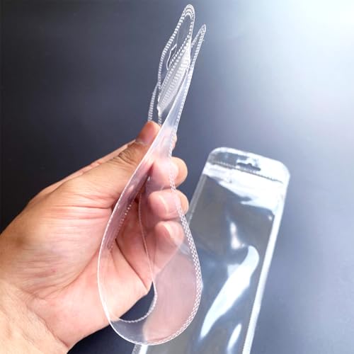 Image of 100 Pcs Resealable Beadable Pen Packaging Bags for Small Business,Clear Zipper Smell Proof Storage Bags for Party Favor Food Storage, Jewelry, Cosmetic,Candy (3.14x10.6inch)