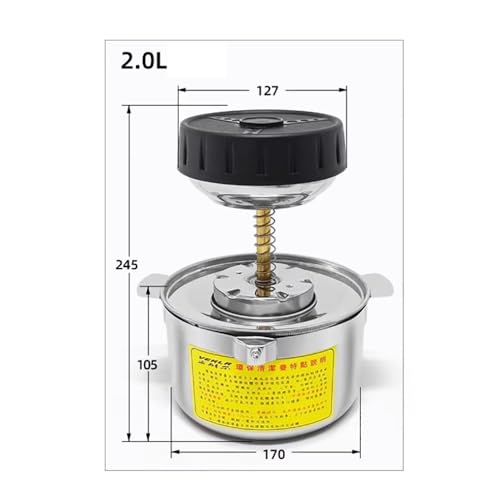 Estación Dispensadora de Líquidos de Acero Inoxidable, con Botella de Alcohol de 2 Litros, para Limpieza de Laboratorios y Talleres, y Almacenamiento de Productos Químicos - imagen 3