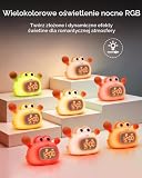 ORIA Budzik dziecięcy Krab silikonowy z lampką nocną LED