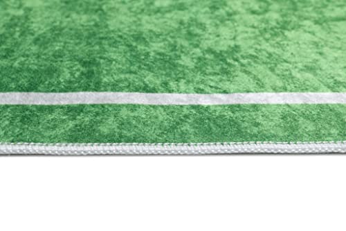 Miniatura 5 de Tapiso Emma Alfombra Antideslizante De Habitación Infantil Juvenil Dormitorio De Niño Bebé Diseño Moderno Campo De Fútbol Verde Blanco Patrón Impreso Sin Pelo Suave 120 X 170 Cm