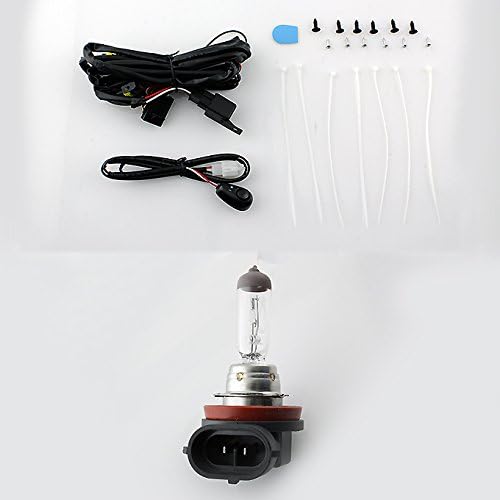 AKKON - For 13-15 Chevy Spark M300 Chrome Bezel Bumper Driving Fog Light Lamp W/Switch