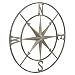 Creative Co-op Decorative Round Metal Compass Wall Décor, 30 Inches, Black