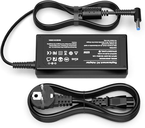 Netzteil 65W für Hp Laptop Ladekabel Elitebook 840 850 G8 Pavilion X360 11 13 14 15 17 Envy Probook 430 450 250 G3 G4 G5 G6 G7 Stream 741727-001 Charger Ladegerät Notebook 19.5V 3.33A