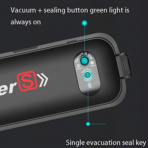Vacuum Sealer Machine, Food Fresh Preservation Huishoudelijke automatische vacuümverdichtingsmachine kleine plastic… - Afbeelding 6