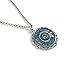 Bohemian Blue Mandala Necklace and Earring Set - Pendant Gift for Women - Handmade