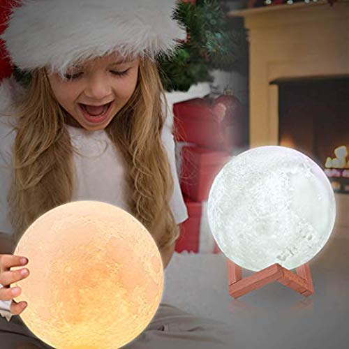 Moon Lamp, Logrotate 3D Printing Led 16 Colors Moon Light, Decorative Lights Night Light With Remote&Touch Control And Adjustable Brightness & Usb Recharge For Kids Lovers Birthday Gifts (6.0 Inch) #TOP3