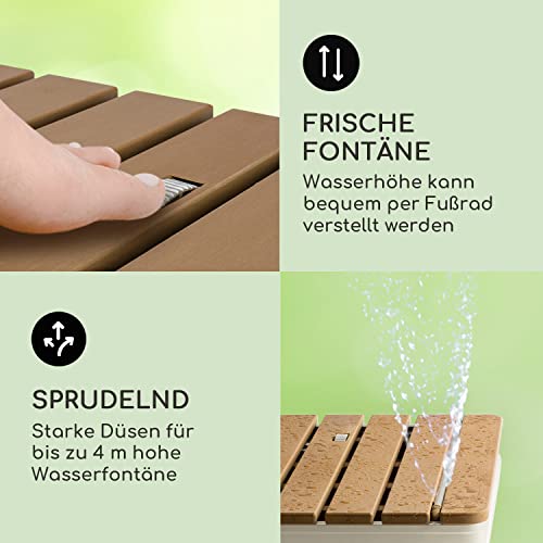 Blumfeldt Mobile Gartendusche Bodendusche für den Außenbereich