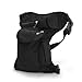 CAMTOA New Men Canvas Sports Racing Drop Leg Bag, Fanny Pack Bike Cycling Hip Bag for Motorcycle Outdoor Bike Cycling Black