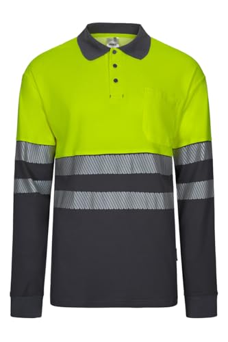 Polo de alta visibilidad con cinta segmentada elástica Velilla 305525