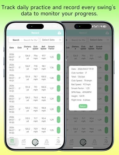 Portable Golf Launch Monitor 13+ Metrics