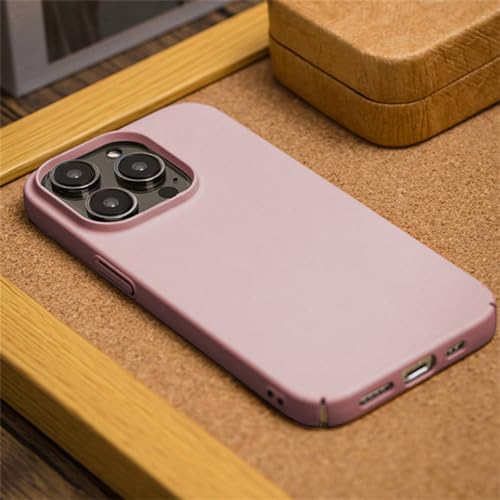 Coque rigide en PC mat rose pour iPhone 13 Pro Max protection antichoc