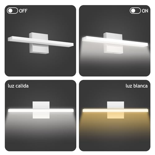 La mejor comparación de Lámpara espejo baño comprados en linea. 11 Imagen adicional