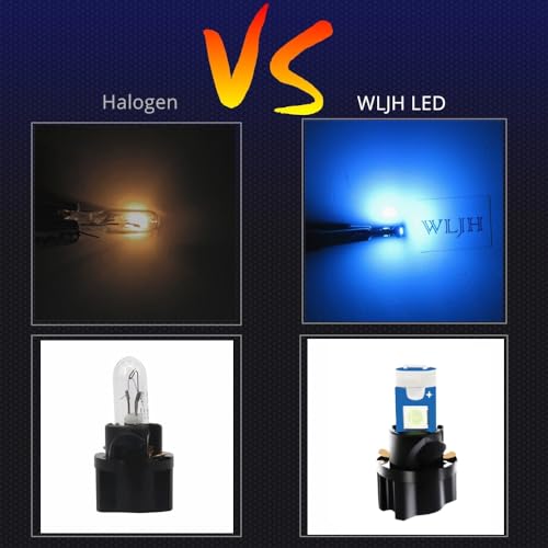6 Bombillas LED T5 Ice Blue 3/8" Twist Socket miniatura 2