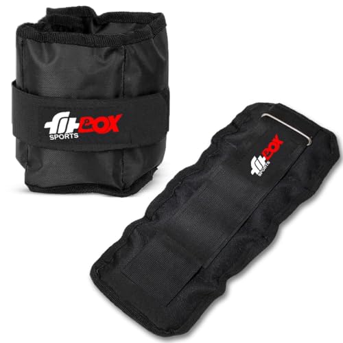 FitBox Sports Ankle Weight | Wrist Weight 2kg (1kg x 2) for Running, Boxing, Jogging, Cycling