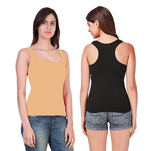 Image of Camisole Tank Top Vest Racerback Sando Camis for Women, Girls (Pack of 2)