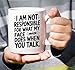 Humorous Gift Idea Not Responsible What My Face Does When You Talk 11 Oz White Ceramic Coffee Mug 759038