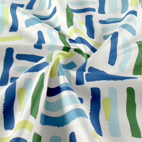 Image of VOMZER Premium 320 TC Fitted Bed Sheet with Full Elastic - Deep Pocket Design - Wrinkle Resistant Fitted Bedsheet 36x72 Single Brush N Lines